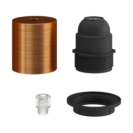 Kynda Light Fitting voor lampenkap (E27) met verborgen kabelklem | Koper (geborsteld)