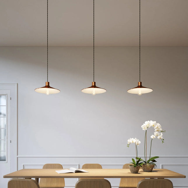 Kynda Light Fitting voor lampenkap (E27) met verborgen kabelklem | Koper (geborsteld)
