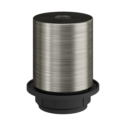 Kynda Light Fitting voor lampenkap (E27) met verborgen kabelklem | Titanium (geborsteld)
