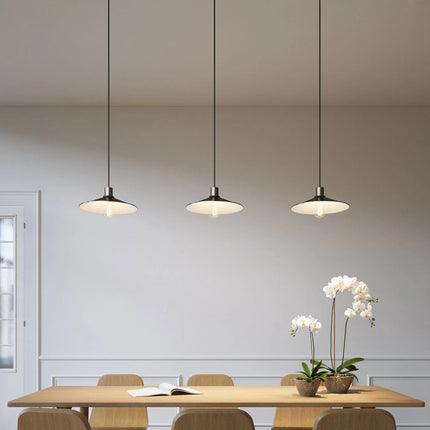 Kynda Light Fitting voor lampenkap (E27) met verborgen kabelklem | Titanium (geborsteld)