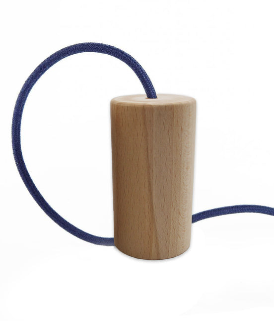 Kynda Light Fitting 'Woody' cilinder hoog hout