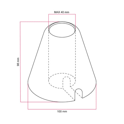 Kynda Light Houten basis / steun voor tafellamp (E27)