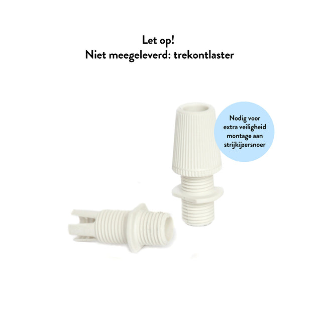 Kynda Light Kunststof fitting E27 - Bakeliet look | Wit