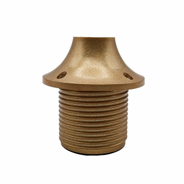 Kynda Light Kunststof fitting E27 met sierkap (bakeliet look) | Goud