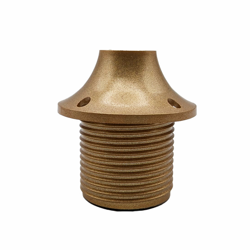 Kynda Light Kunststof fitting E27 met sierkap (bakeliet look) | Goud