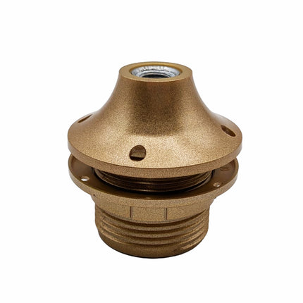 Kynda Light Kunststof fitting E27 met sierkap (bakeliet look) | Goud