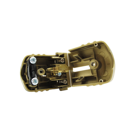 Kynda Light Kunststof klapstekker rond (geaard) NL | Goud