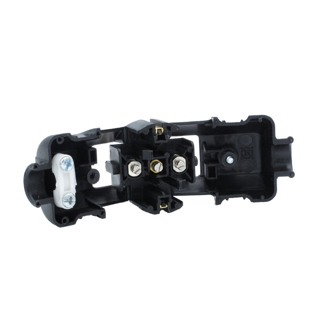 Kynda Light Kunststof klapstekker rond (geaard) | Zwart (NL)