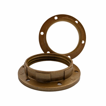 Kynda Light Kunststof schroefring E27 - Bakeliet look - ⌀58mm | Goud