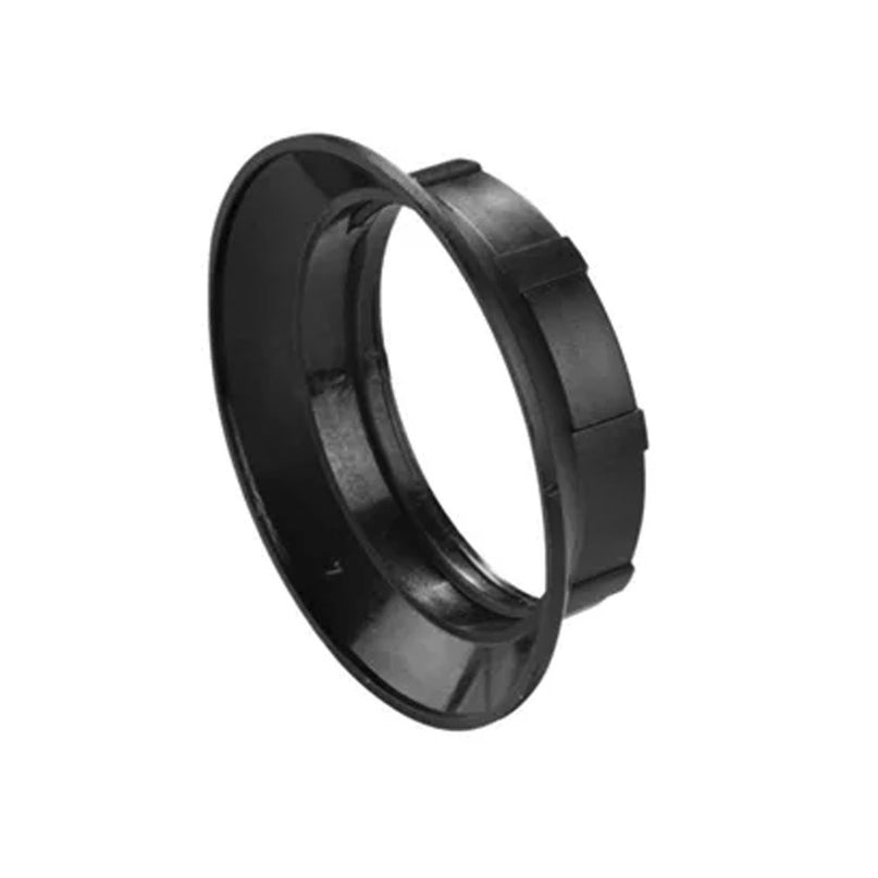 Kynda Light Kunststof schroefring voor E27 fitting met buitendraad - ⌀55mm | Zwart
