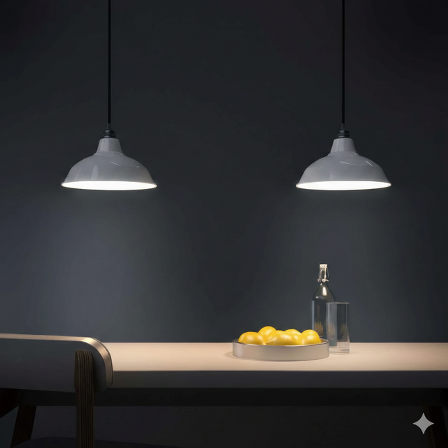 Kynda Light Lampenkap 'Eris' metaal | Wit