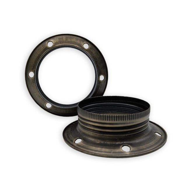 Kynda Light Metalen schroefring E27 - ⌀60mm | Antiek Brons