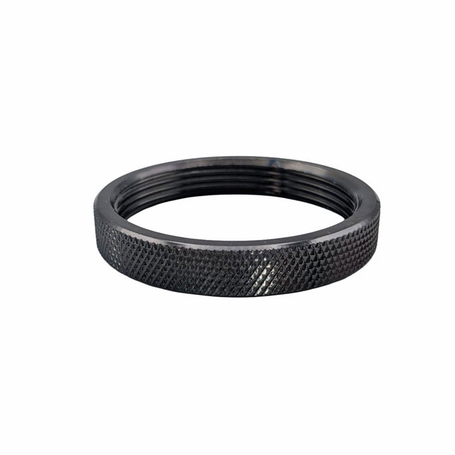 Kynda Light Metalen schroefring met gekartelde rand - E27 - ⌀50mm | Donkergrijs