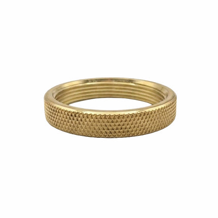 Kynda Light Metalen schroefring met gekartelde rand - E27 - ⌀50mm | Goud
