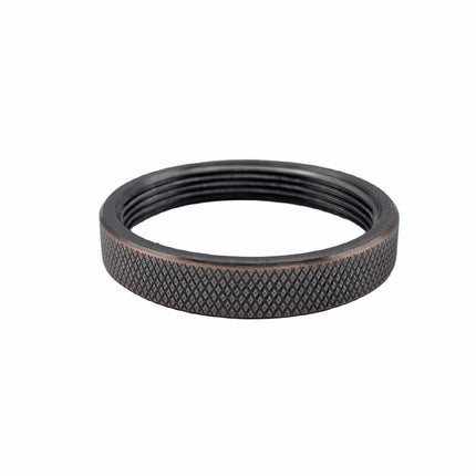 Kynda Light Metalen schroefring met gekartelde rand - E27 - ⌀50mm | Koper