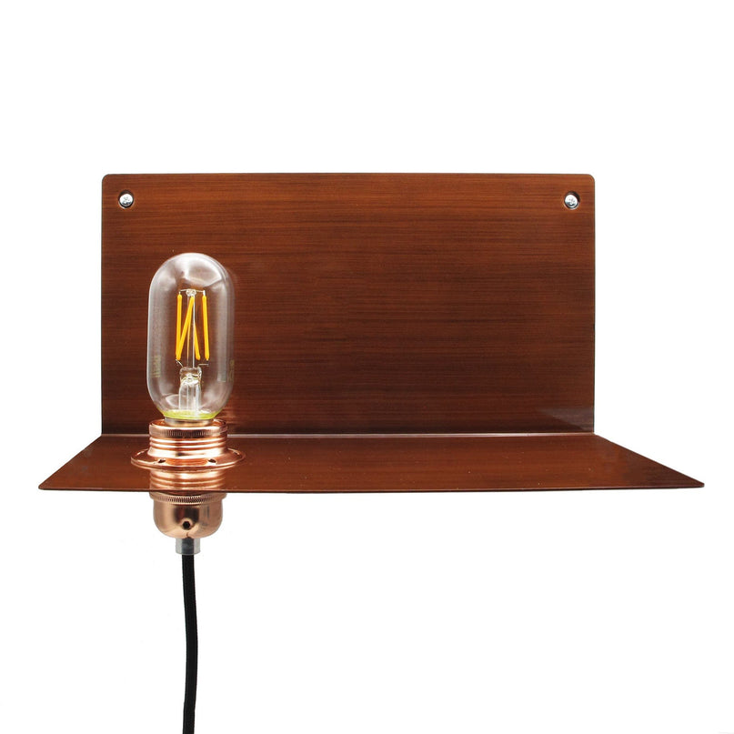 Kynda Light Metalen wandplank 'Bjorn' | Brons XL
