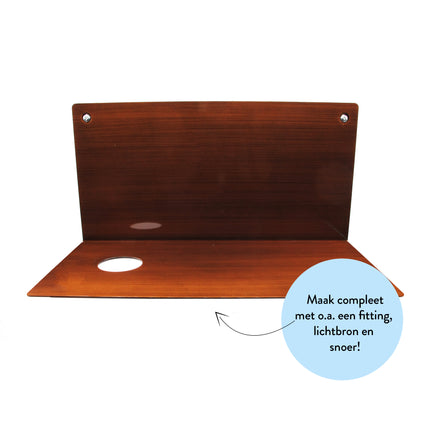 Kynda Light Metalen wandplank 'Bjorn' | Brons XL