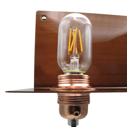 Kynda Light Metalen wandplank 'Bjorn' | Brons XL