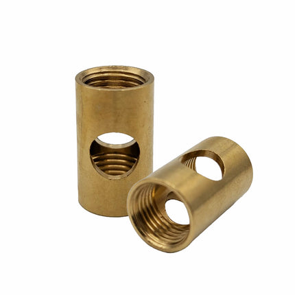 Kynda Light Mof Messing M10x1 met gat | 20mm lengte