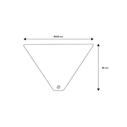 Kynda Light Plafondkap 'Axell' - 1 snoer - Ø120mm | Wit