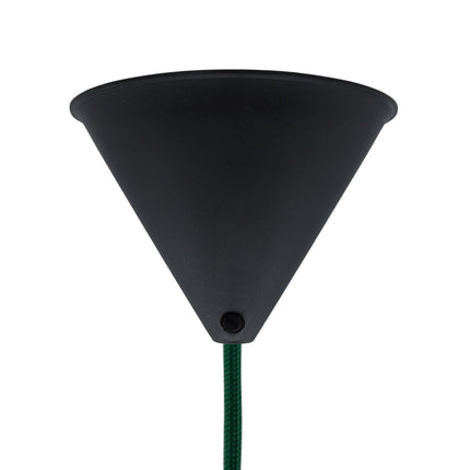 Kynda Light Plafondkap 'Axell' - 1 snoer - Ø120mm | Zwart