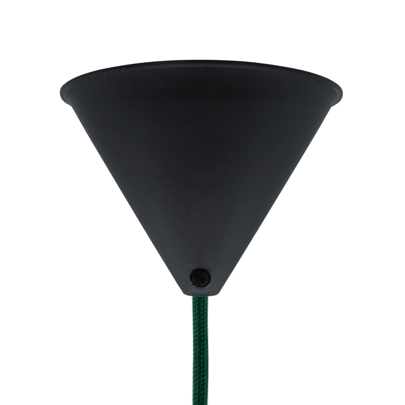 Kynda Light Plafondkap 'Axell' - 1 snoer - Ø120mm | Zwart