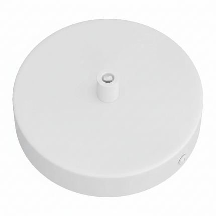 Kynda Light Plafondkap 'Enok XL' - 120 mm - metaal - 1 snoer | Wit (mat)