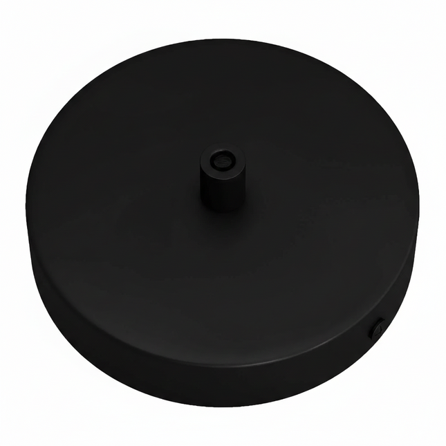 Kynda Light Plafondkap 'Enok XL' - 120 mm - metaal - 1 snoer | Zwart (mat)