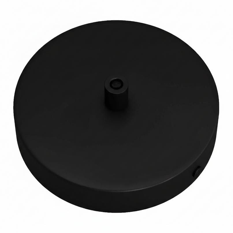 Kynda Light Plafondkap 'Enok XL' - 120 mm - metaal - 1 snoer | Zwart (mat)