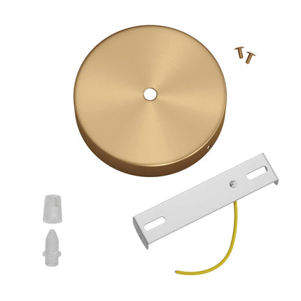 Kynda Light Plafondkap 'Enok XL' - Ø120 mm - metaal - 1 snoer | Geborsteld Brons
