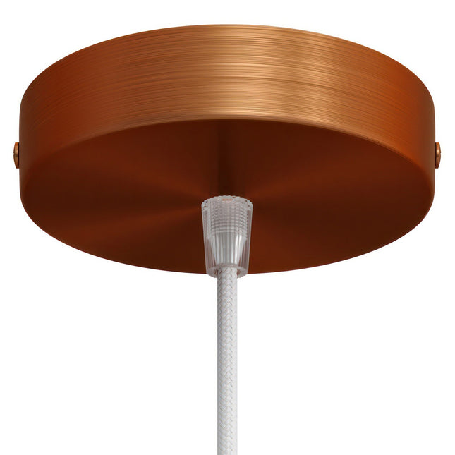 Kynda Light Plafondkap 'Enok XL' - Ø120 mm - metaal - 1 snoer | Mat Koper