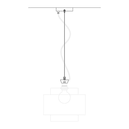Kynda Light Plafondkap Kit met staalkabel & hoogteversteller - Ø120mm | Wit (mat)