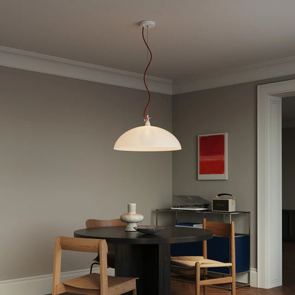 Kynda Light Plafondkap Kit met staalkabel & hoogteversteller - Ø120mm | Wit (mat)