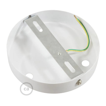 Kynda Light Plafondkap 'Latham XL' - 3 snoeren- ø120 mm | Wit (mat)