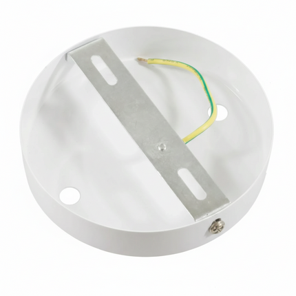 Kynda Light Plafondkap 'Levi XL' metaal - 2 snoeren - Ø120 mm | Wit (Mat)