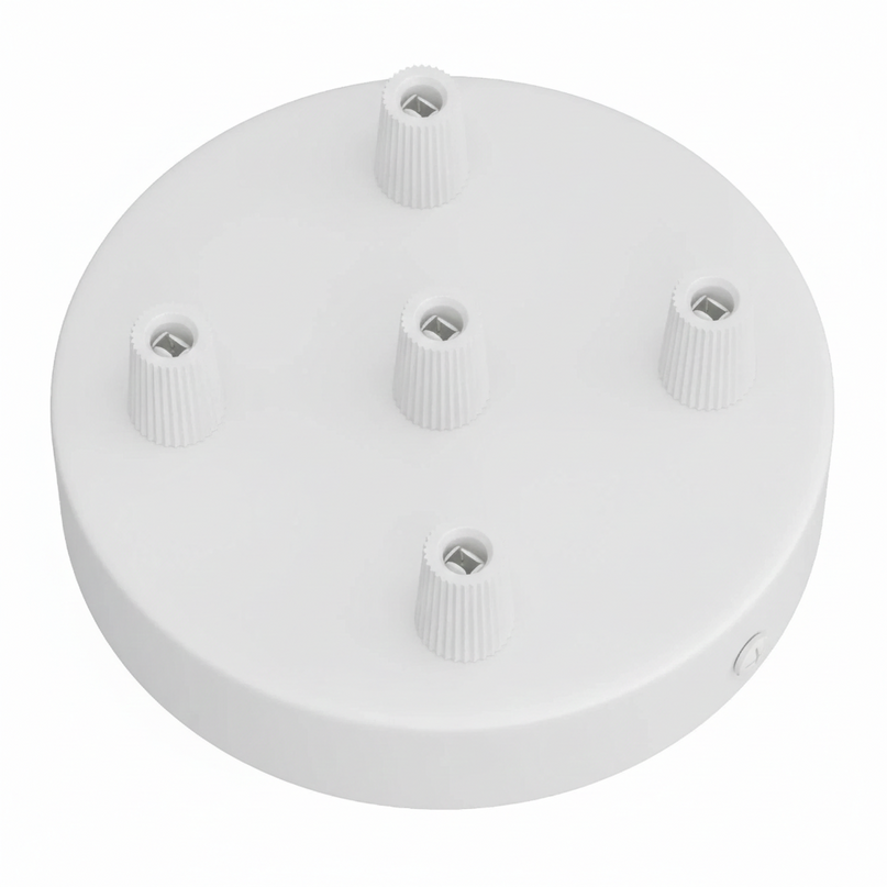 Kynda Light Plafondkap metaal - 5 snoeren - ø120 mm | Wit (mat)