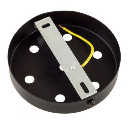 Kynda Light Plafondkap metaal - 7 snoeren | Zwart (mat)