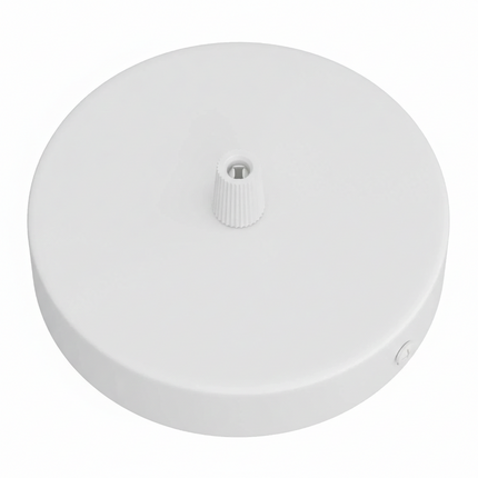 Kynda Light Plafondkap voor 1 snoer en 2 zijgaten (Ø120 mm) | Wit (mat)