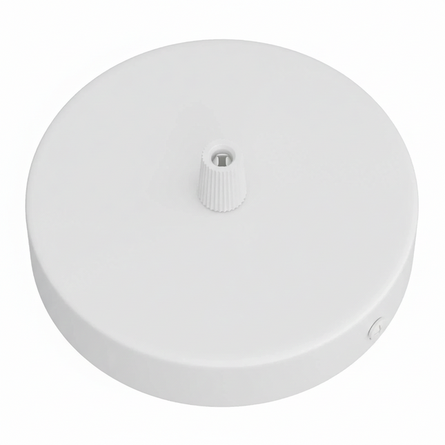 Kynda Light Plafondkap voor 1 snoer en 2 zijgaten (Ø120 mm) | Wit (mat)