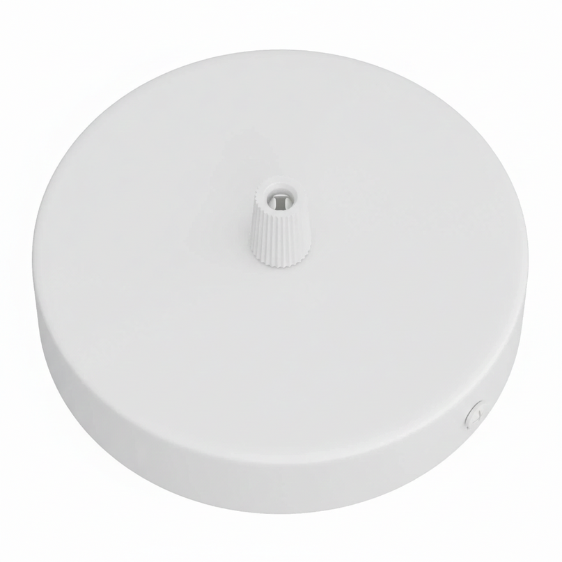 Kynda Light Plafondkap voor 1 snoer en 2 zijgaten (Ø120 mm) | Wit (mat)