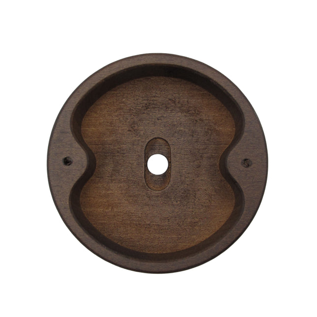 Kynda Light Plafondkap 'Woody Dark' rond hout - 1 snoer - Ø95mm