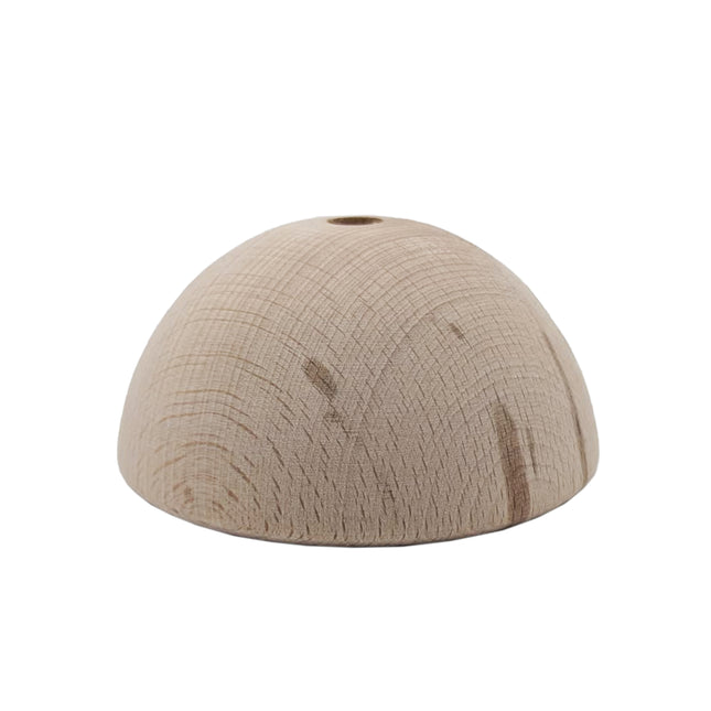 Kynda Light Plafondkap 'Woody' halfrond hout - 1 snoer  - Ø95mm