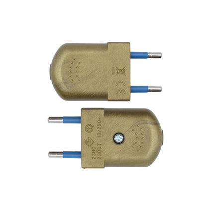 Kynda Light Platte stekker (niet-geaard) | Goud