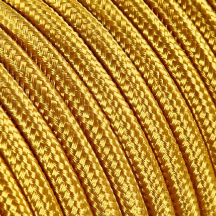 Kynda Light SAMPLE | Strijkijzersnoer Goud - rond, effen stof