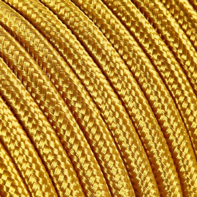 Kynda Light SAMPLE | Strijkijzersnoer Goud - rond, effen stof