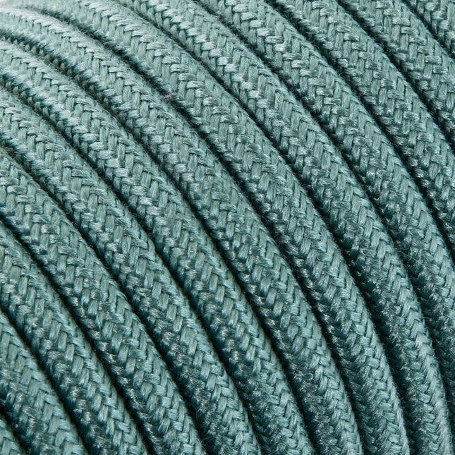 Kynda Light SAMPLE | Strijkijzersnoer Salie - rond, linnen