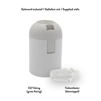 Kynda Light Siliconen fitting 'Kare' Wit