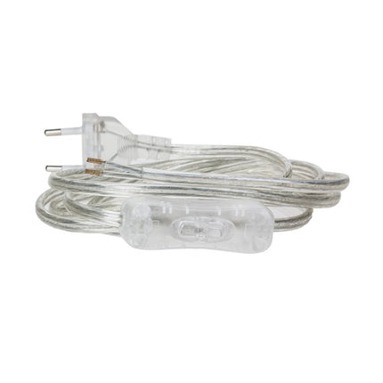Kynda Light Snoer met stekker en schakelaar | Transparant