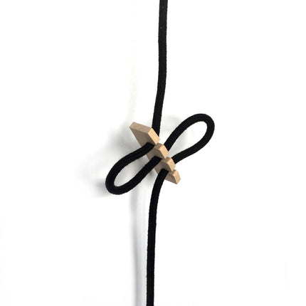 Kynda Light Snoerklem 'Knut' voor stofkabel | Hout