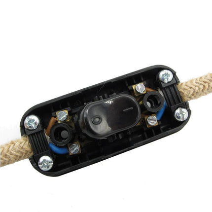 Kynda Light Snoerschakelaar (2-polig / niet geaard) | Zwart